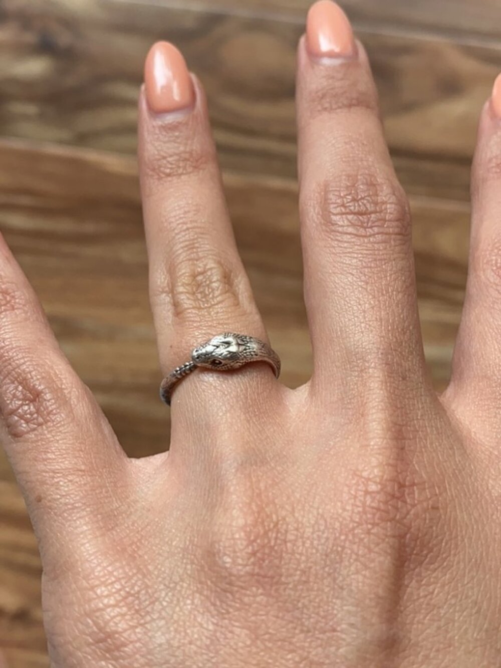 Pamela Love Serpent Ouroboros Silver Ring 6 - Picture 4 of 7